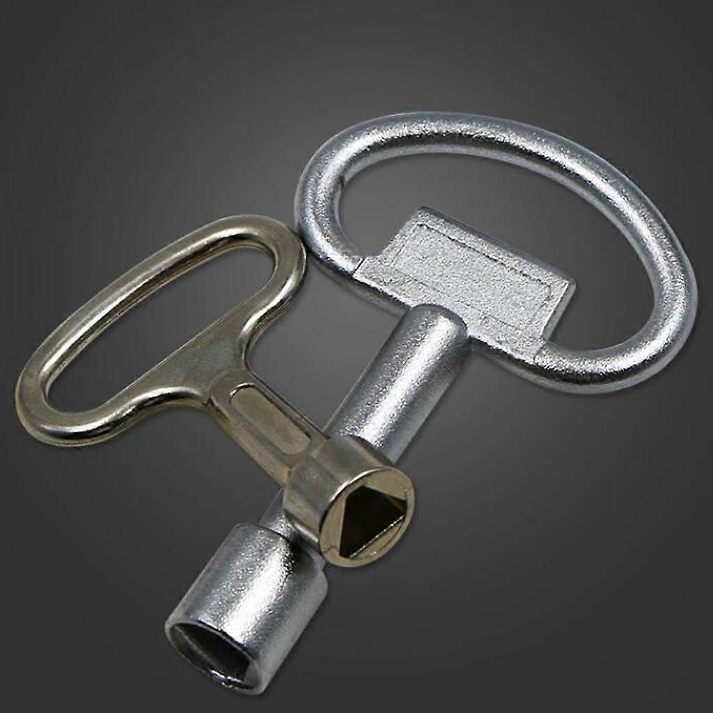 2xUniversal Triangle Switch Key Wrench Elevator Valve Electrical Cabinet Key L - Image 2