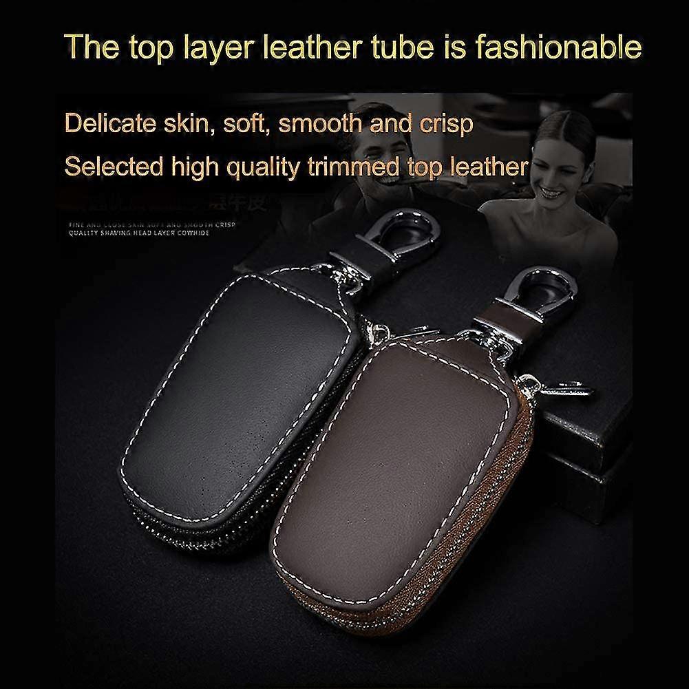 Pu Leather Keychain. Universal Car Key Cover Key Bag Key Protective Car Key Case - Image 5