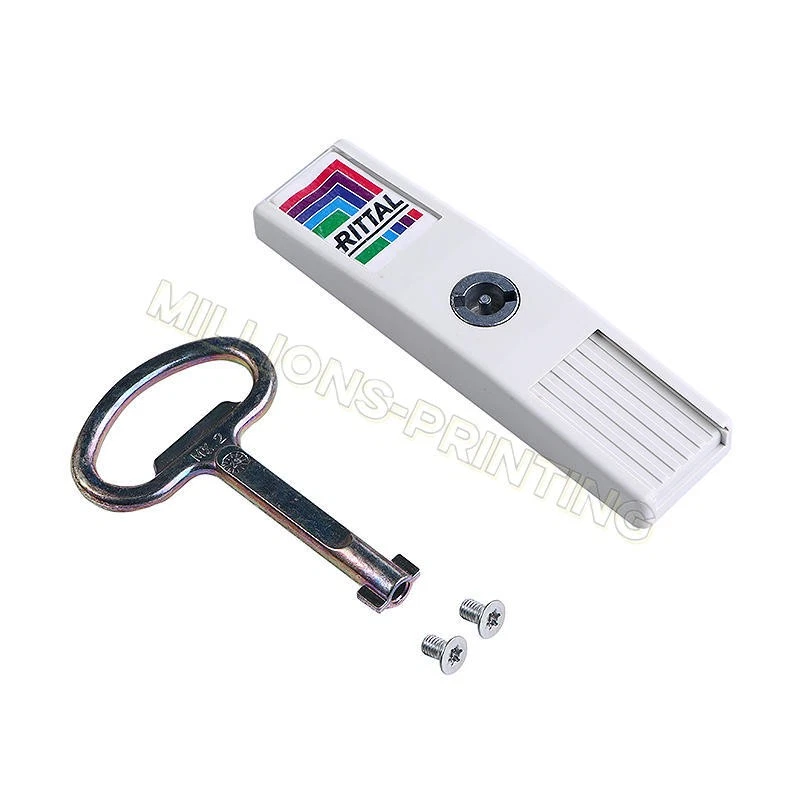 1 jeu pour armoire de commande électrique TS goupille de porte serrure de porte + clé 8611370 TS8611.370 - Image 1