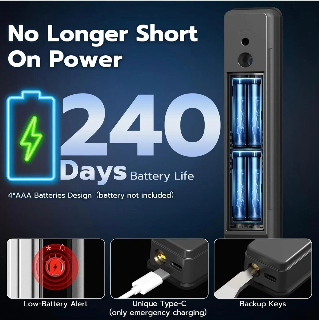 Serrure de porte coulissante, serrure de porte intelligente - Image 5