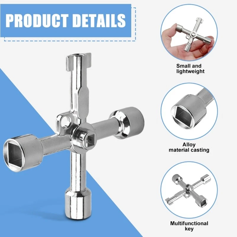 Professional Triangle Wrench Key Universal Triangular Key Tool Portable - Image 3