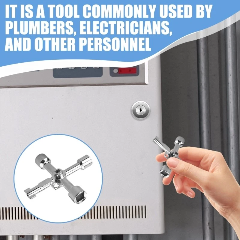 Professional Triangle Wrench Key Universal Triangular Key Tool Portable - Image 4