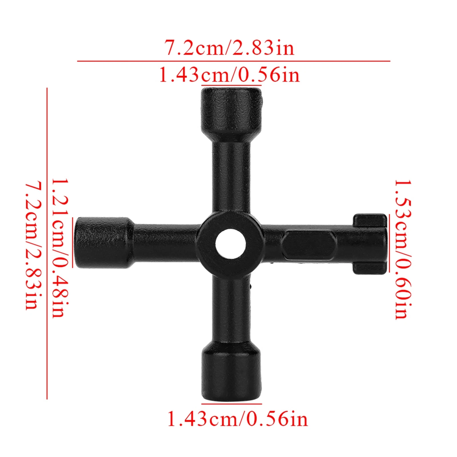 4 Way Multifunctional Universal Cross Key Zinc Alloy Plumbers Electricians Valve  | eBay - Image 5