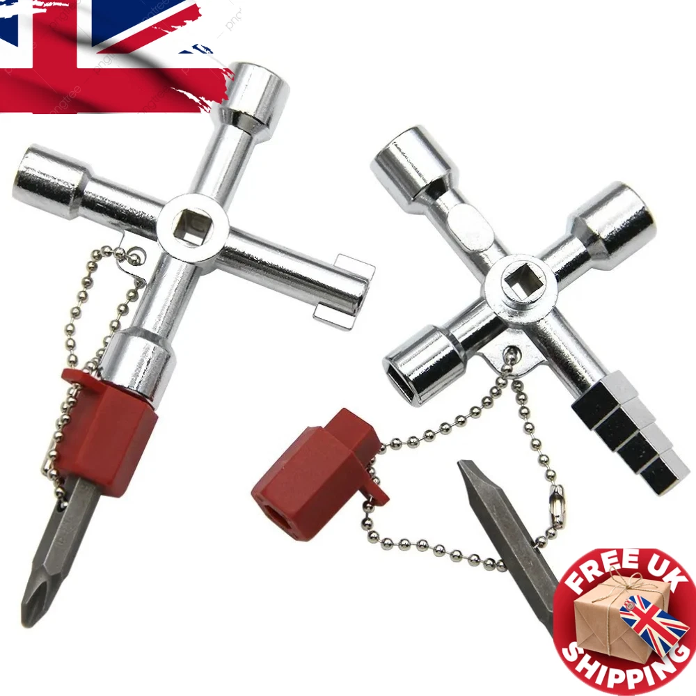 4in1 Universal Control Cabinet Key Electrical Elevator Valve Triangle Square Too - Image 1