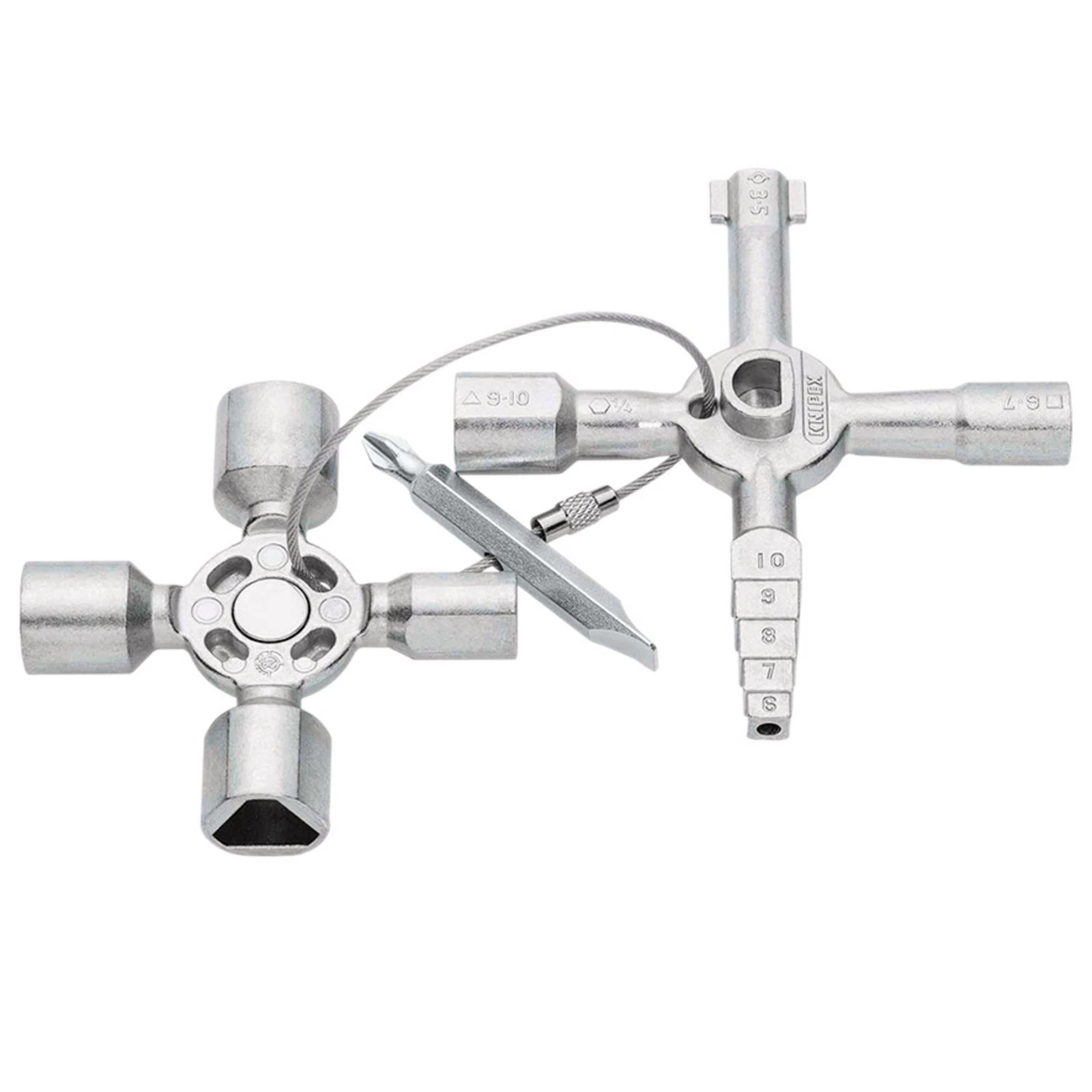 Knipex TwinKey Control Cabinet Key And Shut Off Systems 92mm 23608 - Image 2