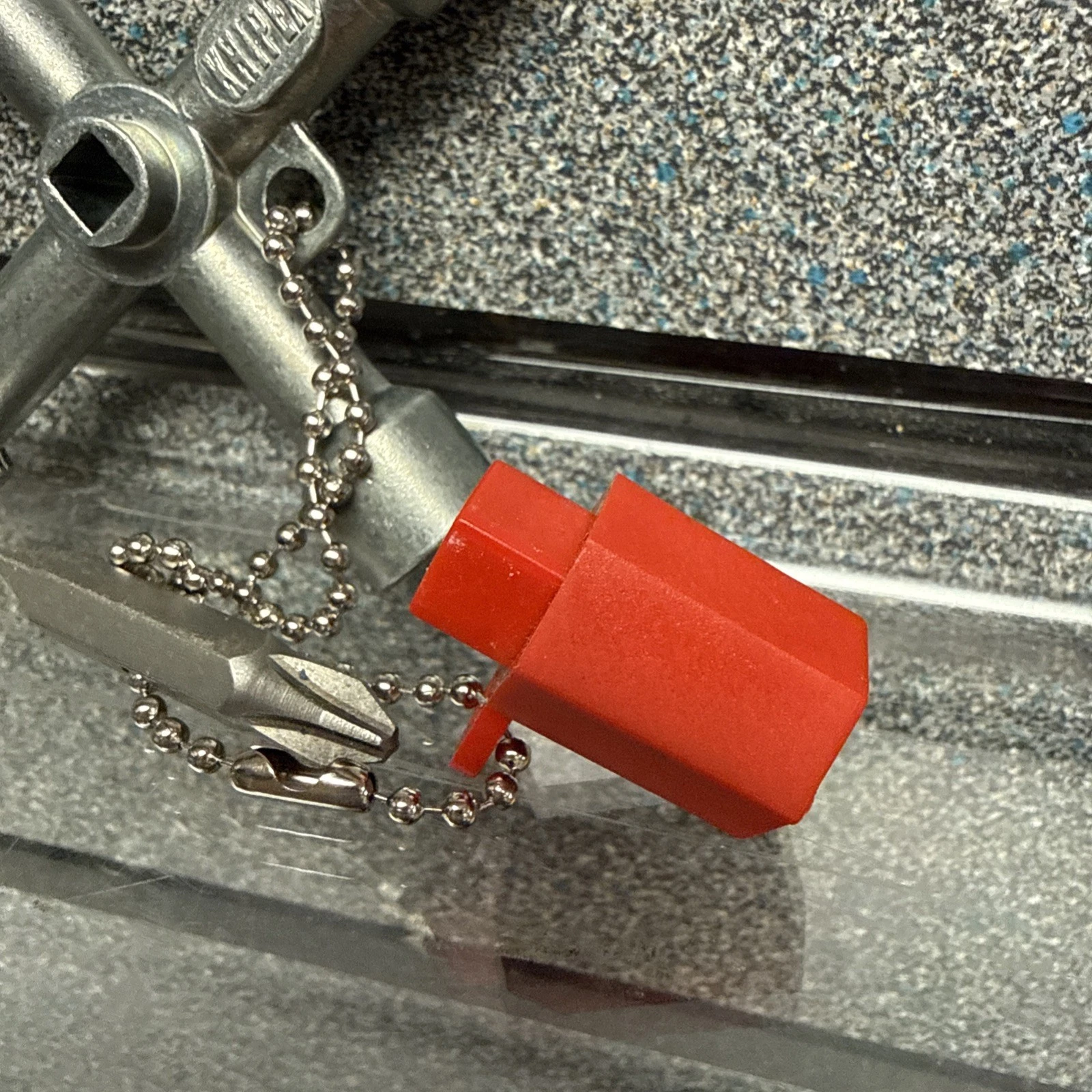 Knipex 2 3/4" Control Cabinet Key | 00 11 03 | Great Shape | Ships Fast - Image 2