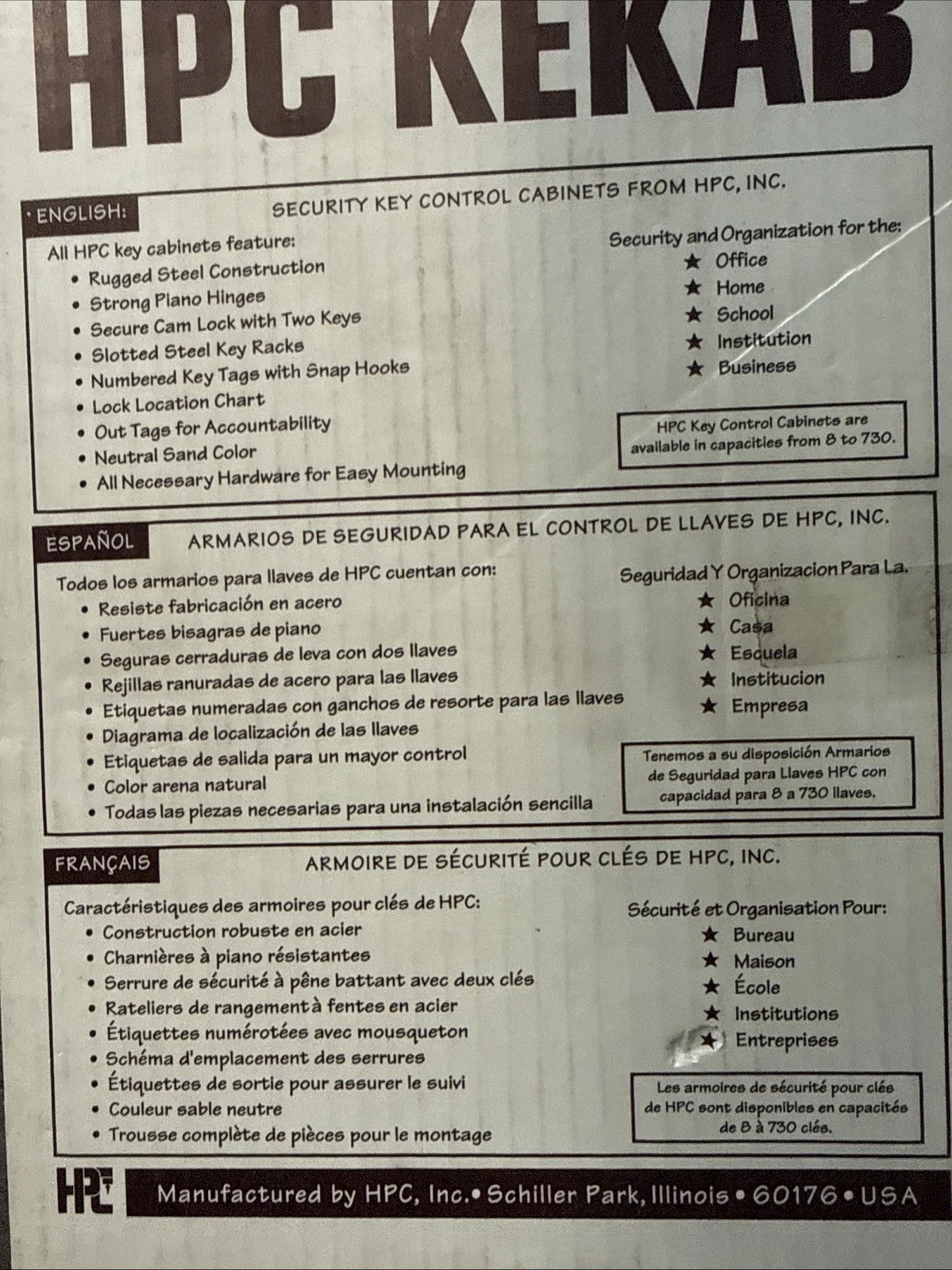 Kekab Key Control Cabinet  Key Capacity - Image 4