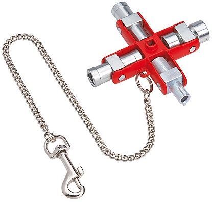 Knipex 00 11 06 Universal Key for All Standard Cabinets and Shut-off Systems - Image 1