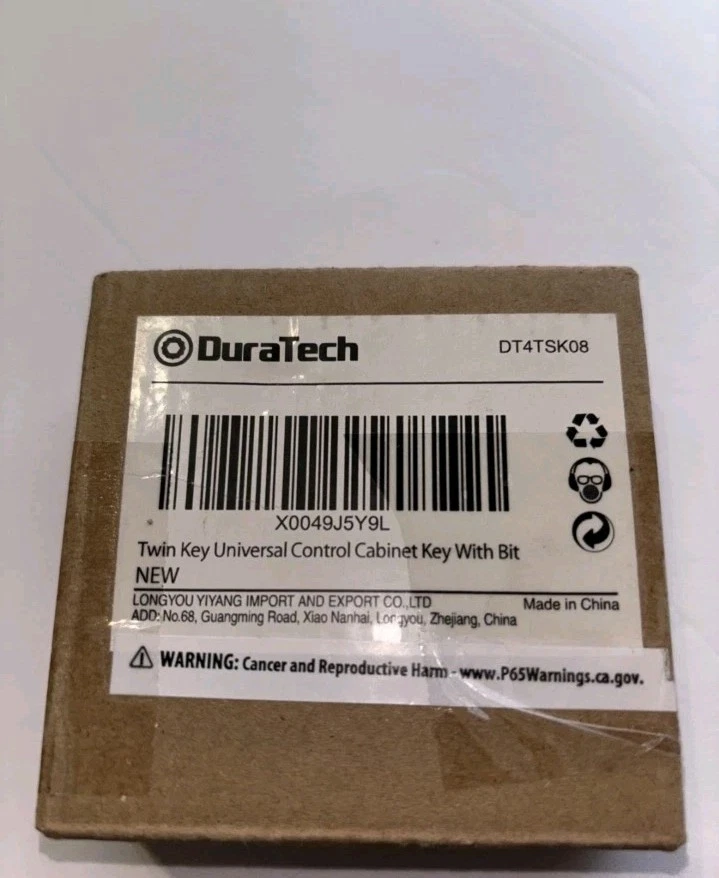 DuraTech Clé Universelle Double Clé Armoire de Commande avec Embout Neuf Scellé - Image 1