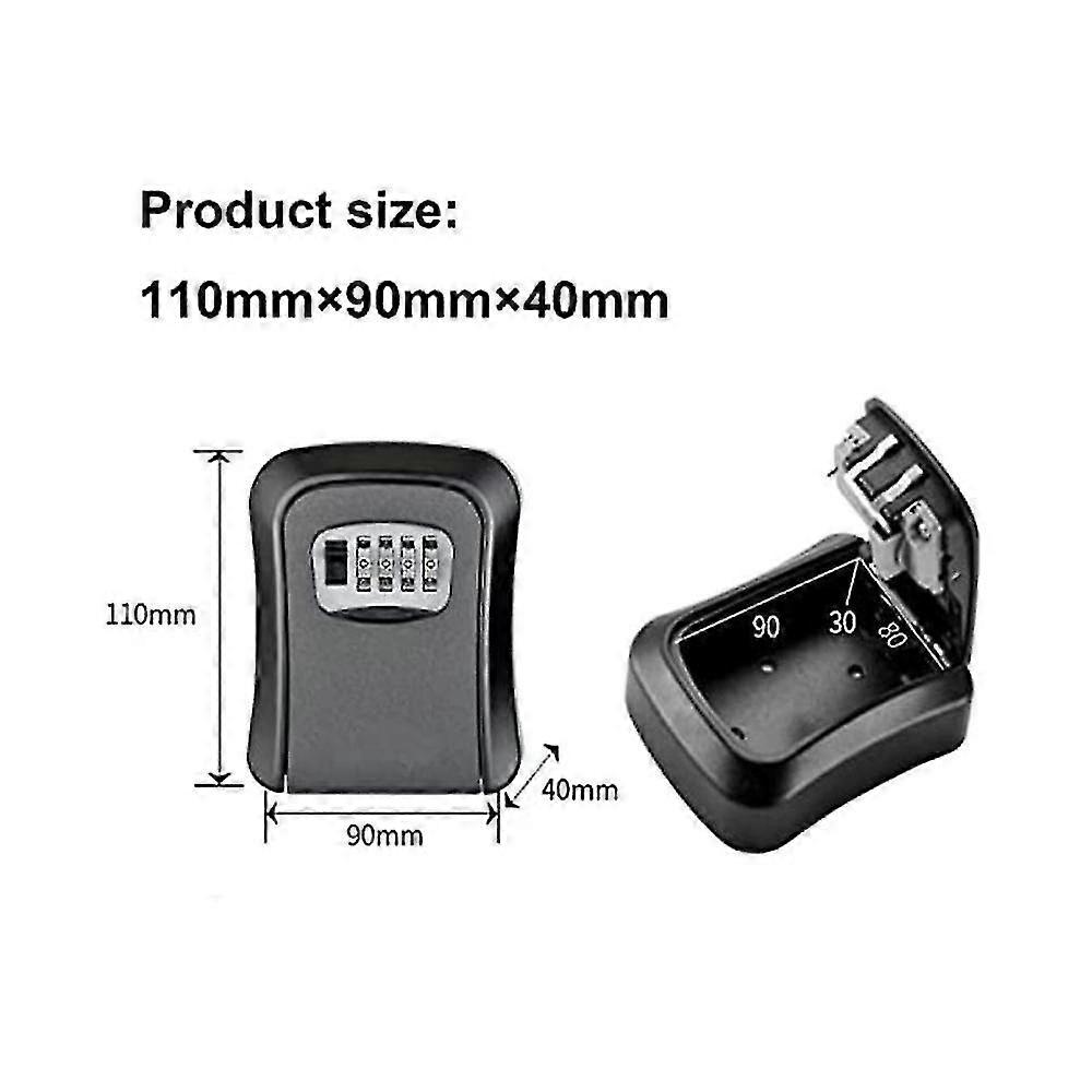 Key Box, Key Cabinet Izer, Metal Key Box, Mounted Key Stora B - Image 4