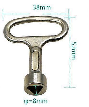 Armadio elettrico Box Elevator Cabinet Key Universal Triangle Key Train Panel Lock Key - Image 2