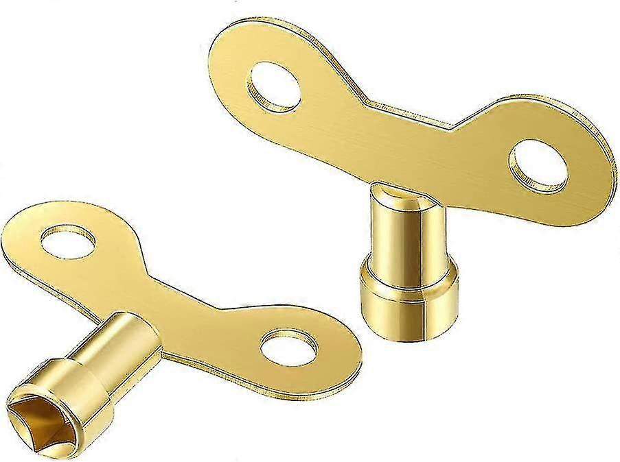 2pcs Radiator Bleed Key Cabinet Key Electric Water Gas Meter Box Opening Key 6mm - Image 1