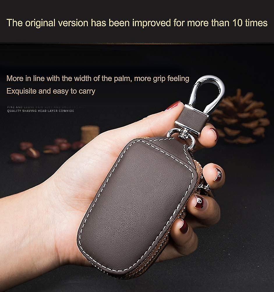 Pu Leather Keychain. Universal Car Key Cover Key Bag Key Protective Car Key Case - Image 2