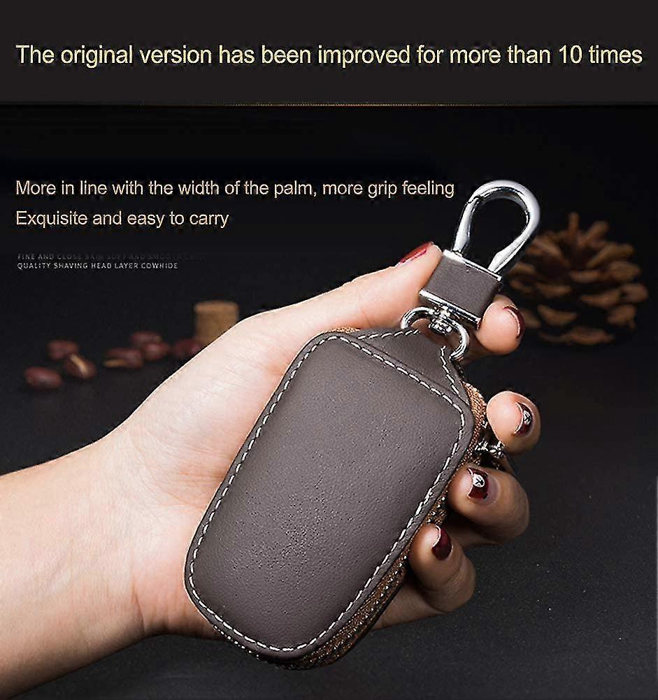 Pu Leather Keychain. Universal Car Key Cover Key Bag Key Protective Car Key Case - Image 2