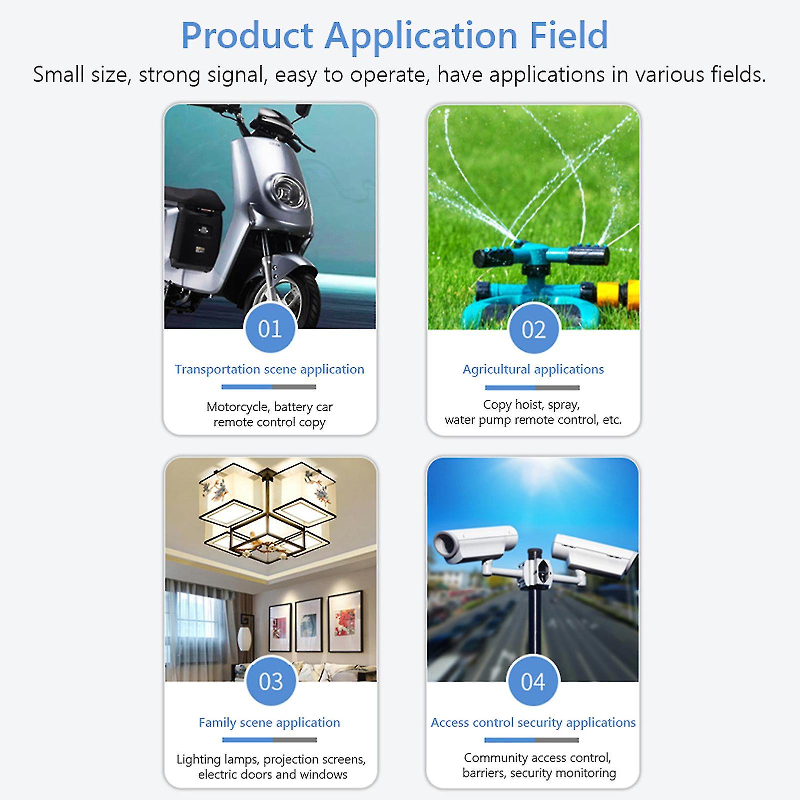 Universal Duplicator Remote 3-key Button Learning Code Key Transmitter 315mhz/433mhz Universal - Image 4