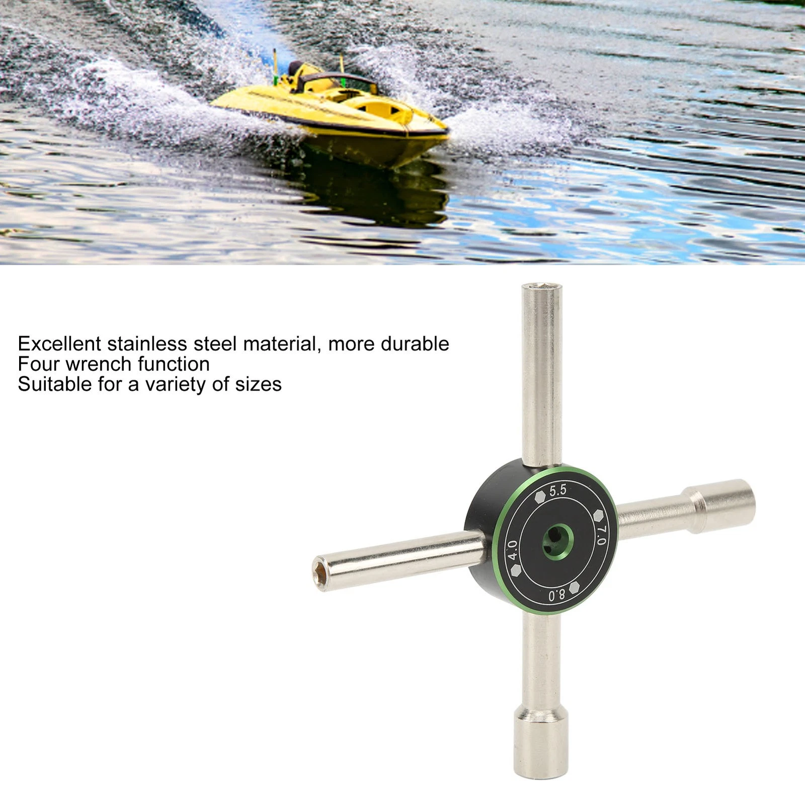 ˙ (Green) 4-Way Electric Control Cabinet Key Stainless Steel - Image 3