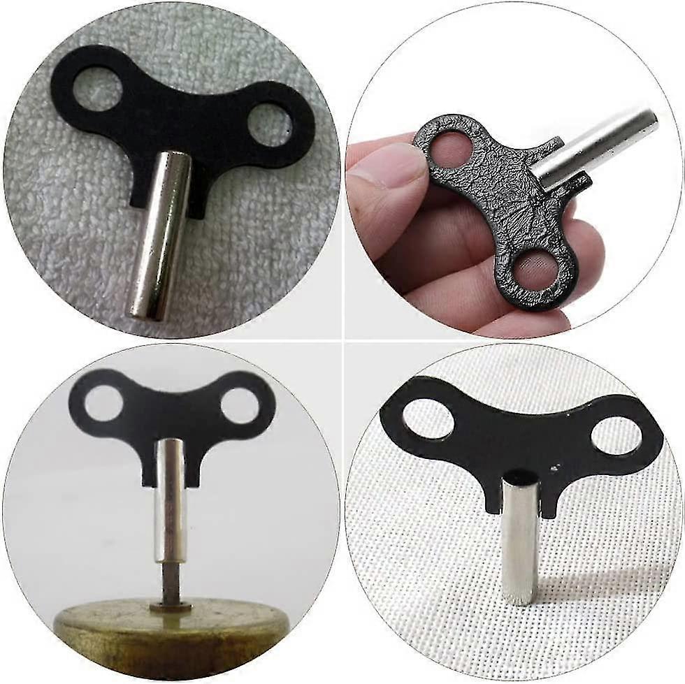 Nd Up Clock Key Mechanical Clock Key Universal Clock Key Tool (black) (4pcs) - Image 2