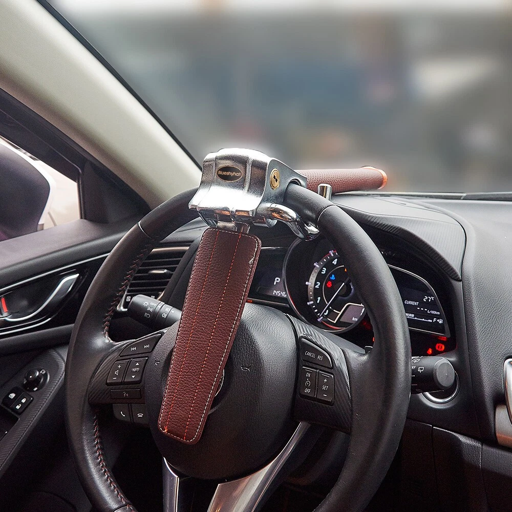 Universal Vehicle Car Steering Wheel Lock Anti-Theft Devices w/ 2 Keys Safety / - Image 10