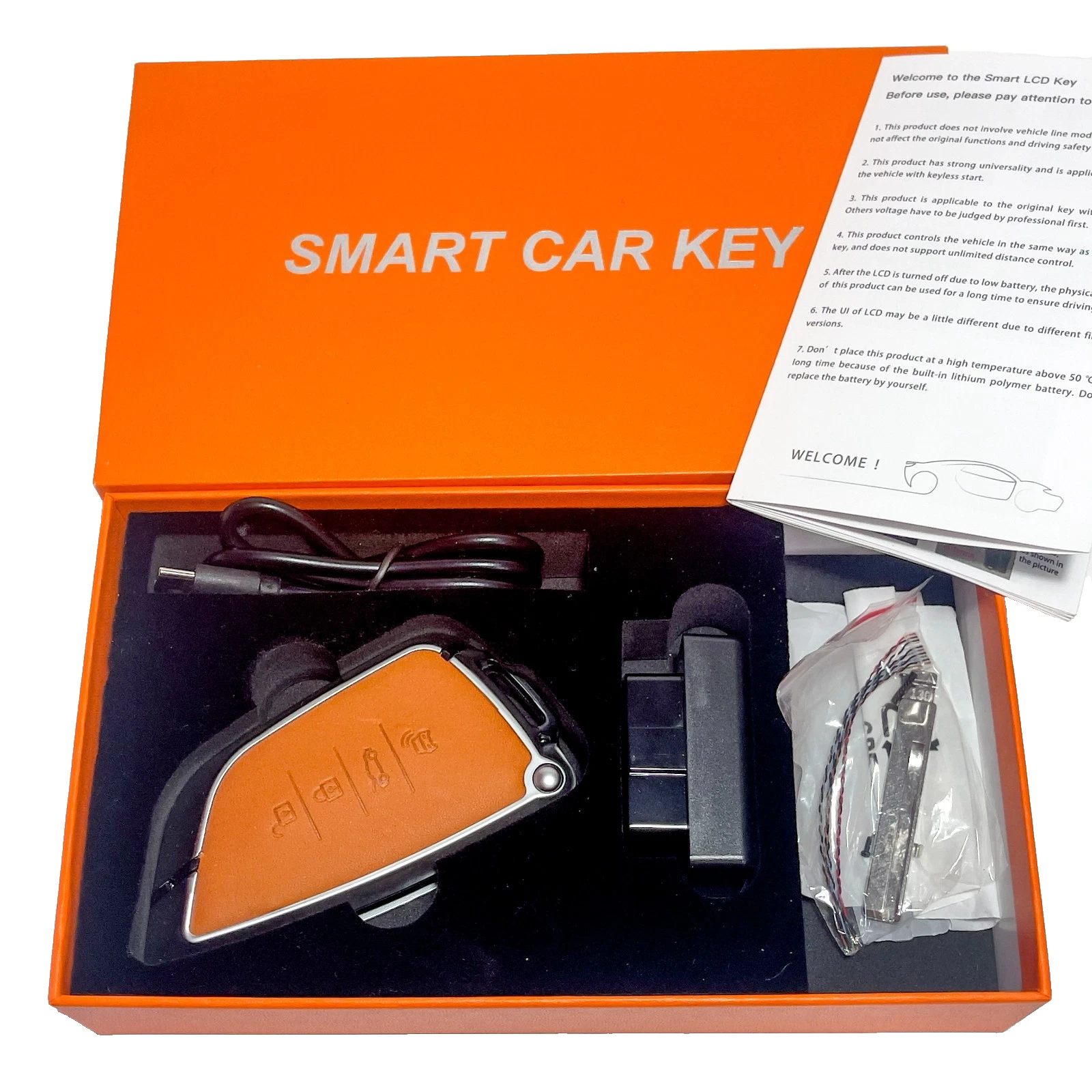 Smart LCD Clé de Voiture Écran Tactile PKE Kit d'Entrée Sans Clé Adaptateur OBD Universel Fob - Image 3