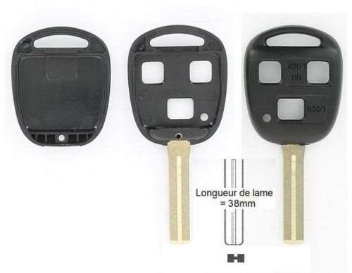 5x XHORSE VVDI pour DS Style Universel Super Télécommande Clé à Clapet 3 Boutons XEDS01EN - Image 9