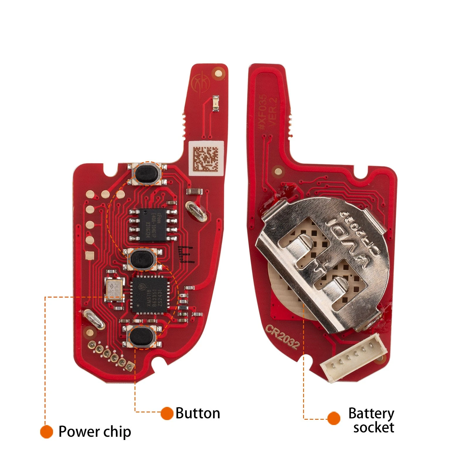 5x XHORSE Clé Télécommande Universelle Filaire pour Couteau Style 3 Boutons pour Outil Clé VVDI - Image 5