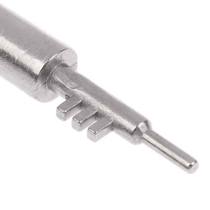 Clé de remplacement sécurité domestique en acier inoxydable serrure à 3 dents clé vierge universelle - Image 5