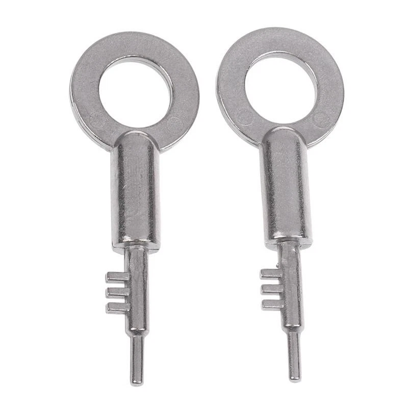 Clé de remplacement sécurité domestique en acier inoxydable serrure à 3 dents clé vierge universelle - Image 7