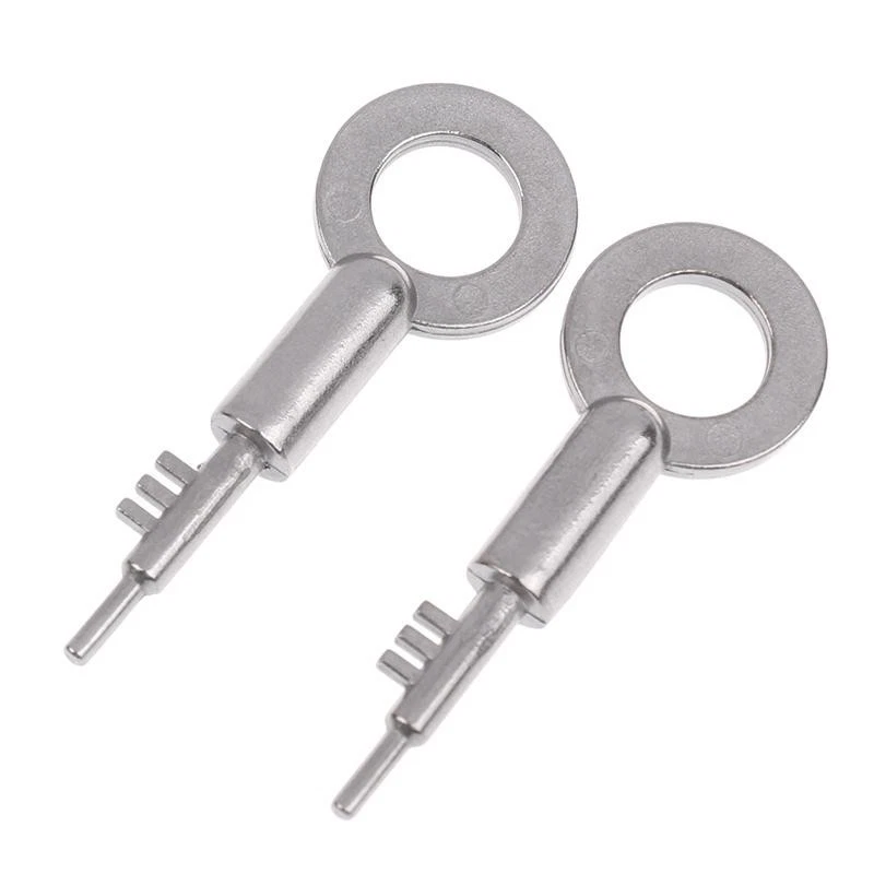 Clé de remplacement sécurité domestique en acier inoxydable serrure à 3 dents clé vierge universelle - Image 9