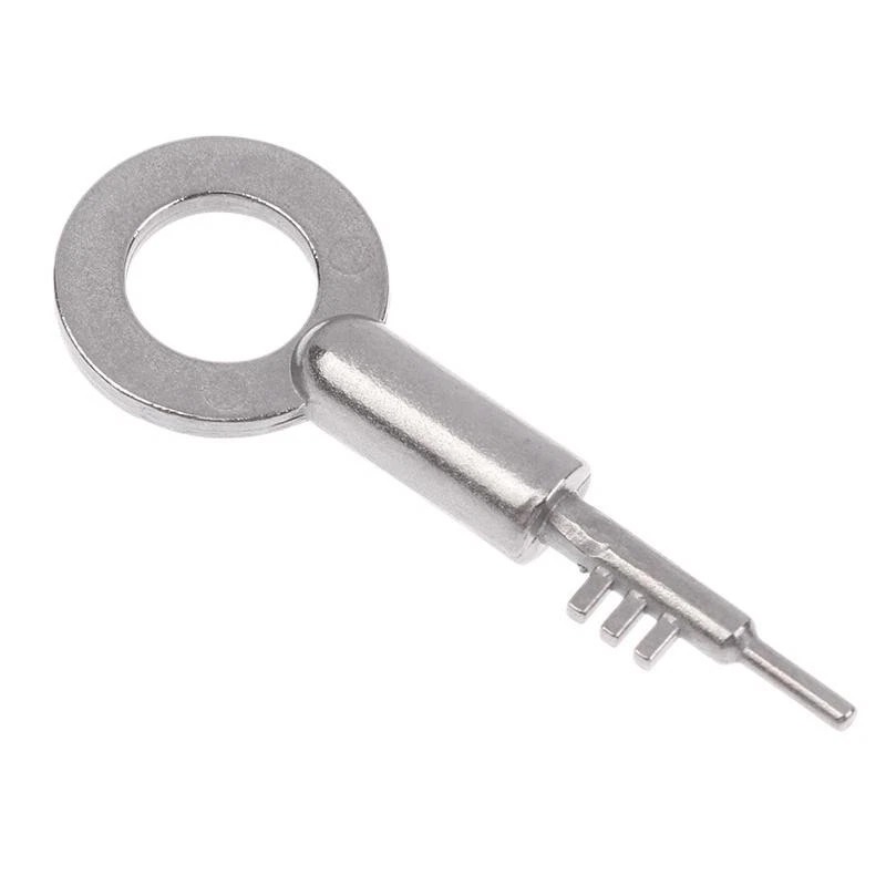 Clé de remplacement sécurité domestique en acier inoxydable serrure à 3 dents clé vierge universelle - Image 12
