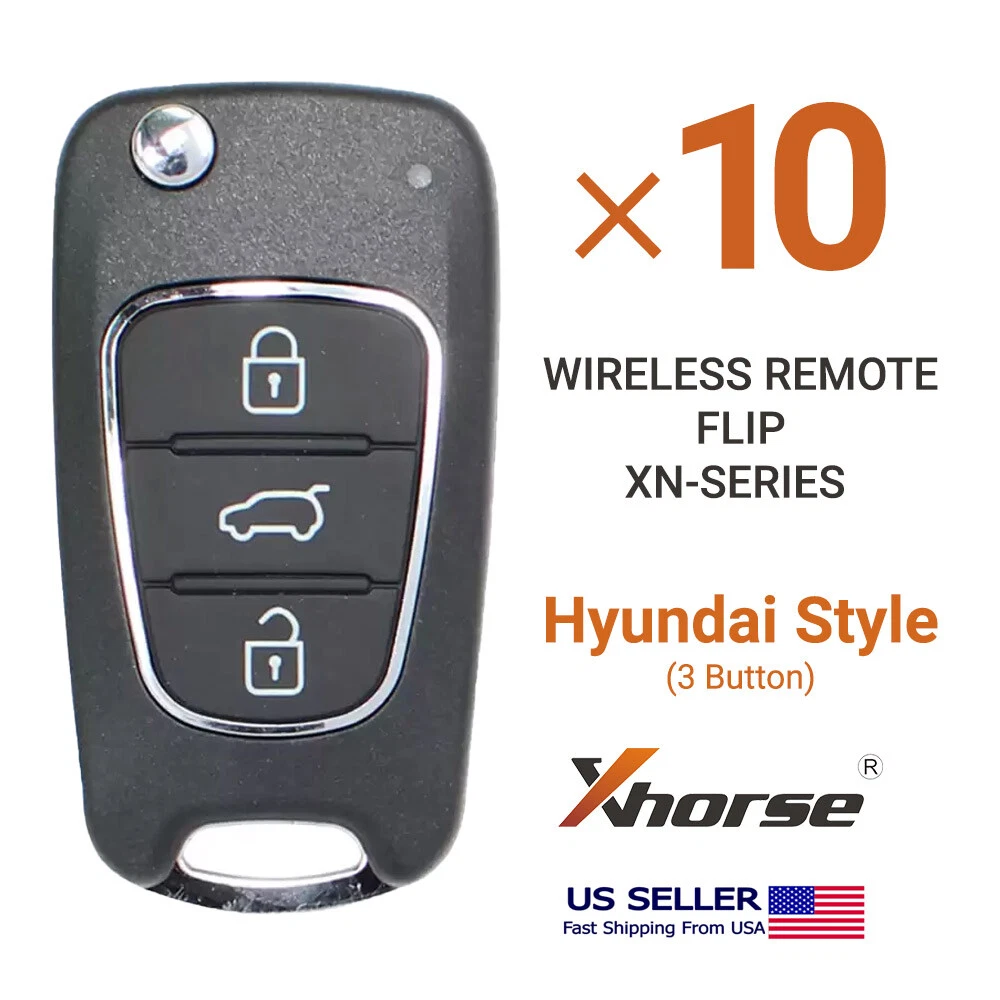 10X Xhorse Clé Télécommande Universelle à Clapet Sans Fil Style Hyundai 3 Boutons XNHY02EN - Image 2