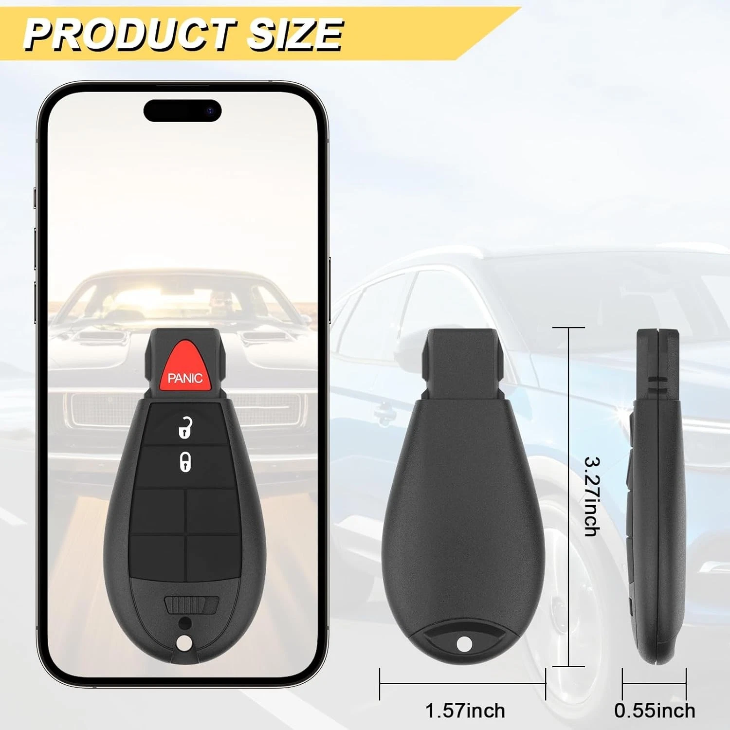 Solution Porte Clé Universel pour Ram 1500/2500/3500 2013-2021 - 2 Télécommandes Clé - Image 6