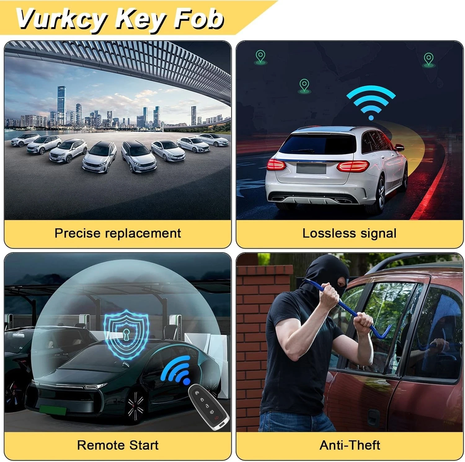 Solution Porte Clé Universel pour Ram 1500/2500/3500 2013-2021 - 2 Télécommandes Clé - Image 10