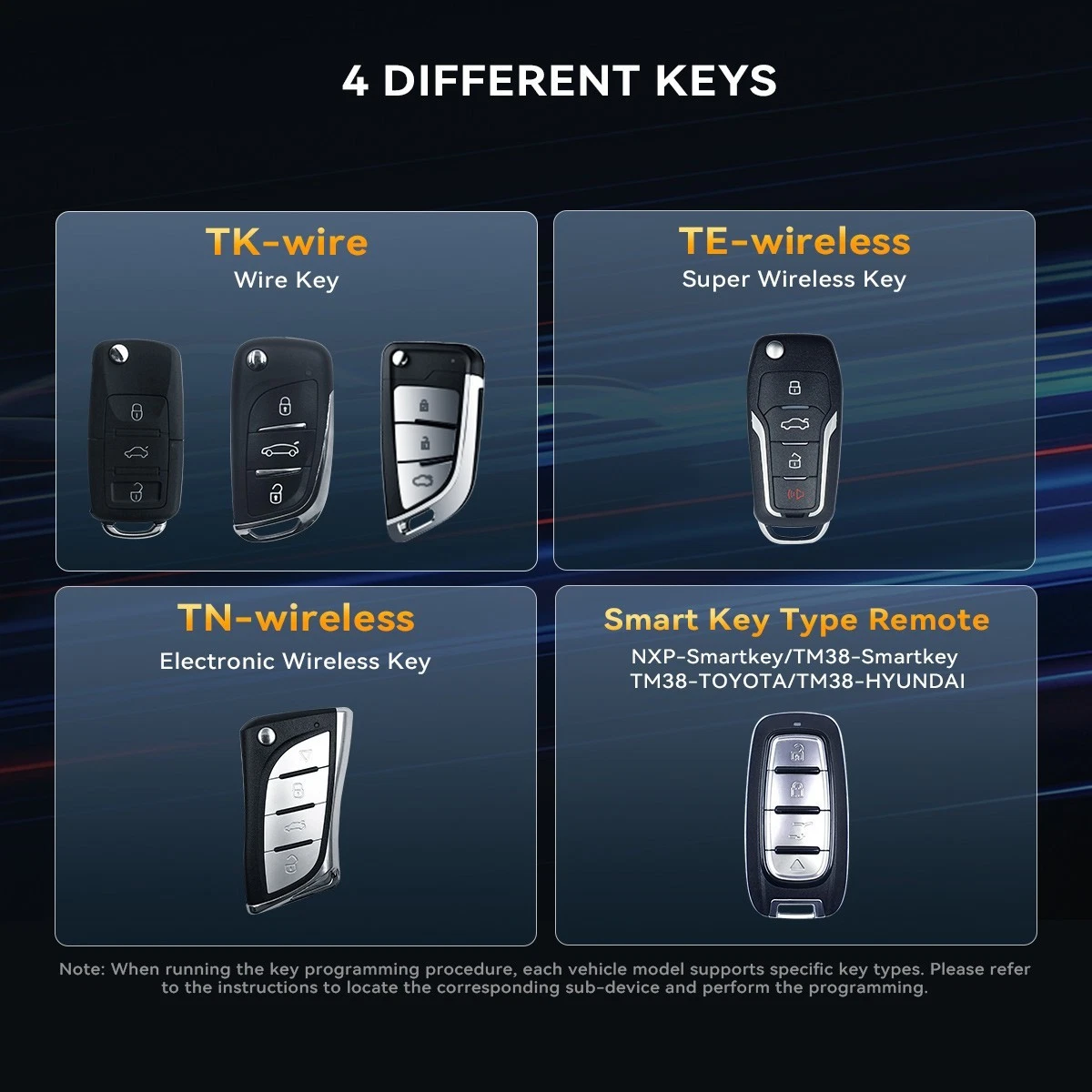 THINKCAR Porte-clés Voiture Programmeur TKEY 101 Équipement avec 6 Unités Télécommande Clés - Image 6