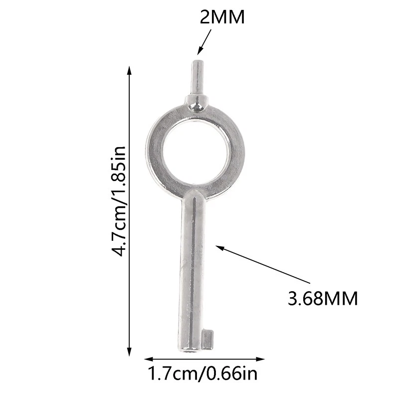 American Style Universal Flat Key Blank Special Key Handcuff Lock Key Keychain - Image 3