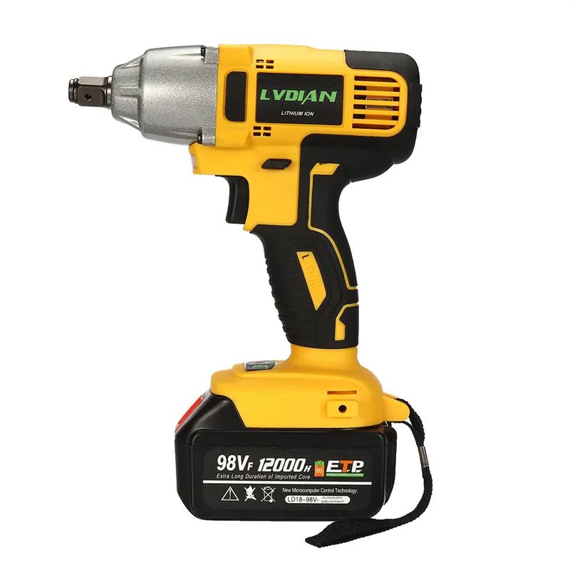 98VF 320Nm 12000mAh Cordless Electric Impact Wrench Drill Screwdriver 110-240V - Image 1