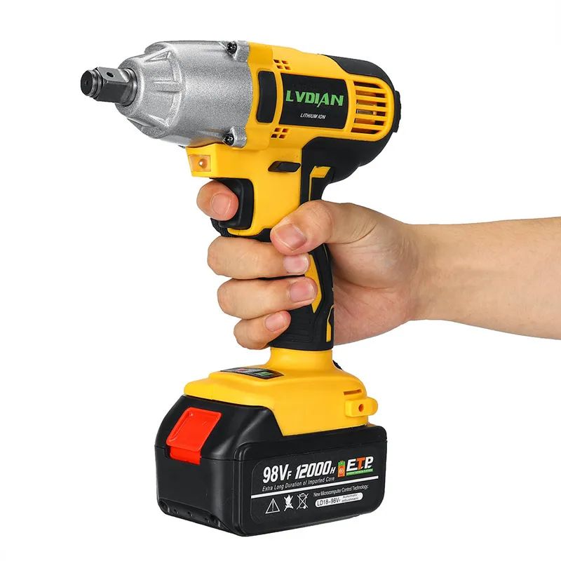 98VF 320Nm 12000mAh Cordless Electric Impact Wrench Drill Screwdriver 110-240V - Image 2
