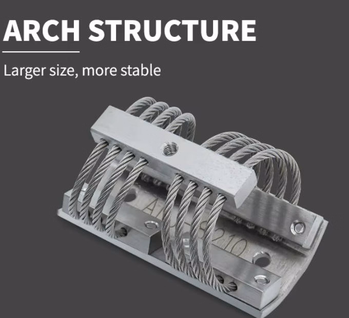 T-82 Stainless Steel Wire Rope Vibration Isolator Mounting - Image 1