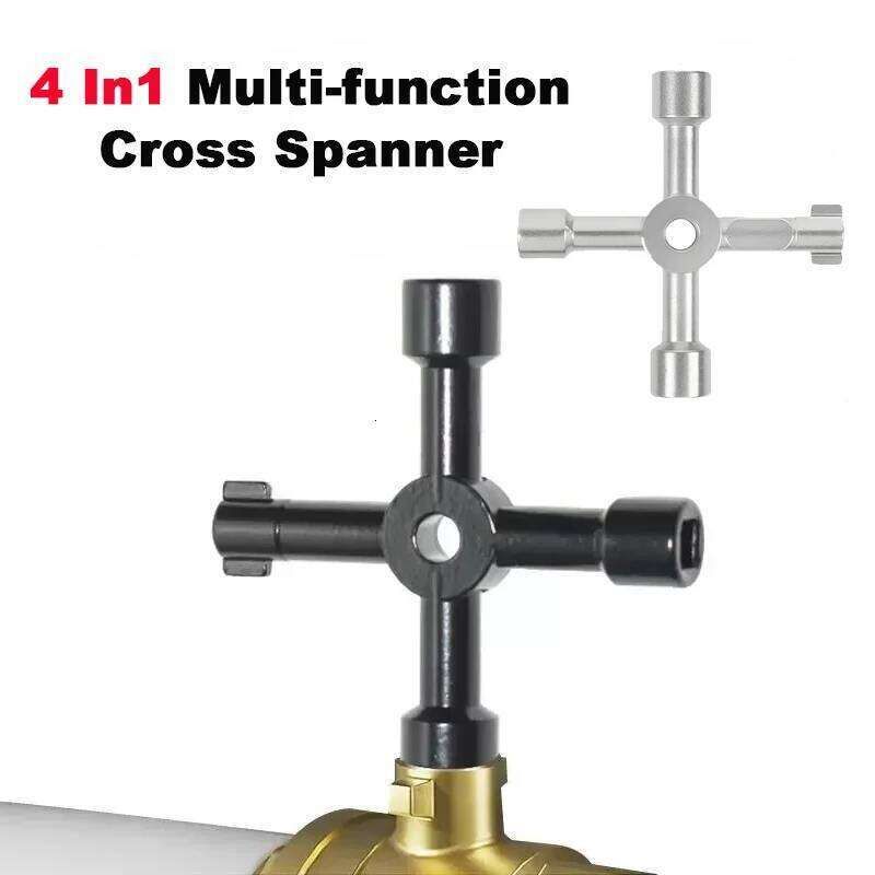 Multi-function Cross Mini Portable Three Hexagonal Internal Triangle Key Plumber's Spanner Quality Maintenance Tools - Image 1
