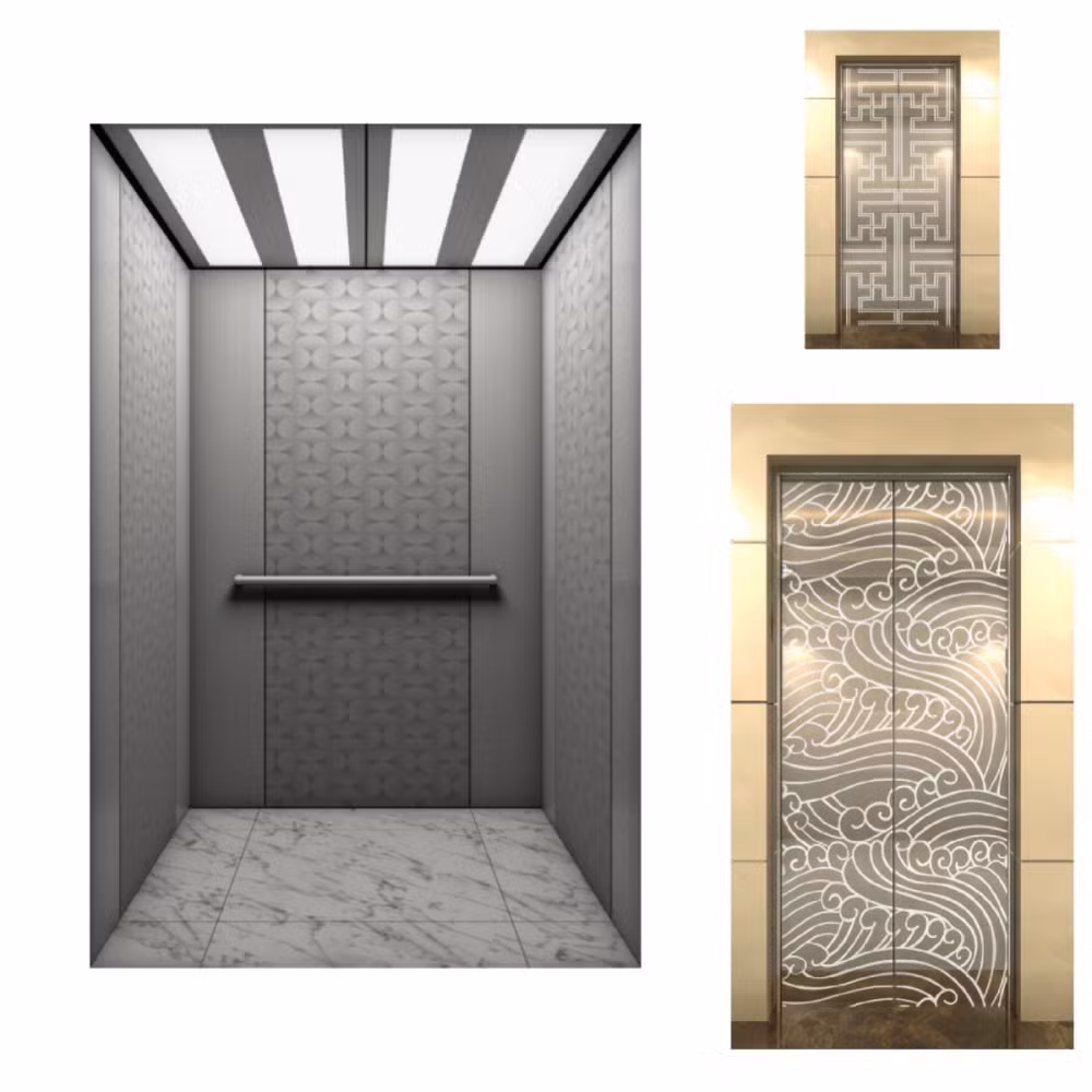Fujivista Cabine Do Elevador Home Elevator Domestic Lifts Mrl Villa Lift with LED Design - Image 1