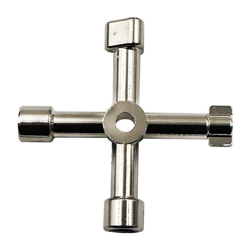 Multi-Function Key Wrenches - 4-in-1 Inner Triangular & Cross Valve Tool for Electric Control Cabinets and Shield Doors - Long Head Design - Image 3
