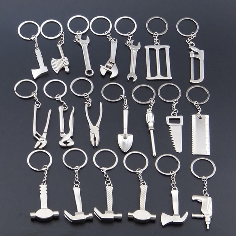 20 Models Mini Multi-Tool Keychain - Zinc Alloy Metal Key Ring with Wrench, Hammer, Saw, Axe, Pliers, Drill Bit, Opener for Women, Compact Key Chain Tools - Image 1