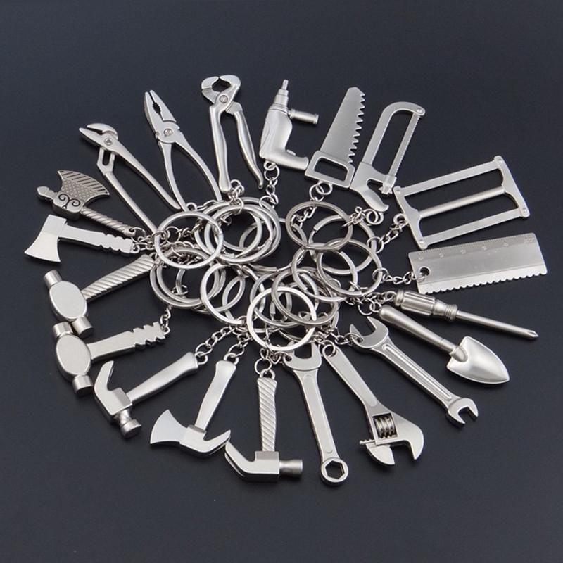 20 Models Mini Multi-Tool Keychain - Zinc Alloy Metal Key Ring with Wrench, Hammer, Saw, Axe, Pliers, Drill Bit, Opener for Women, Compact Key Chain Tools - Image 2