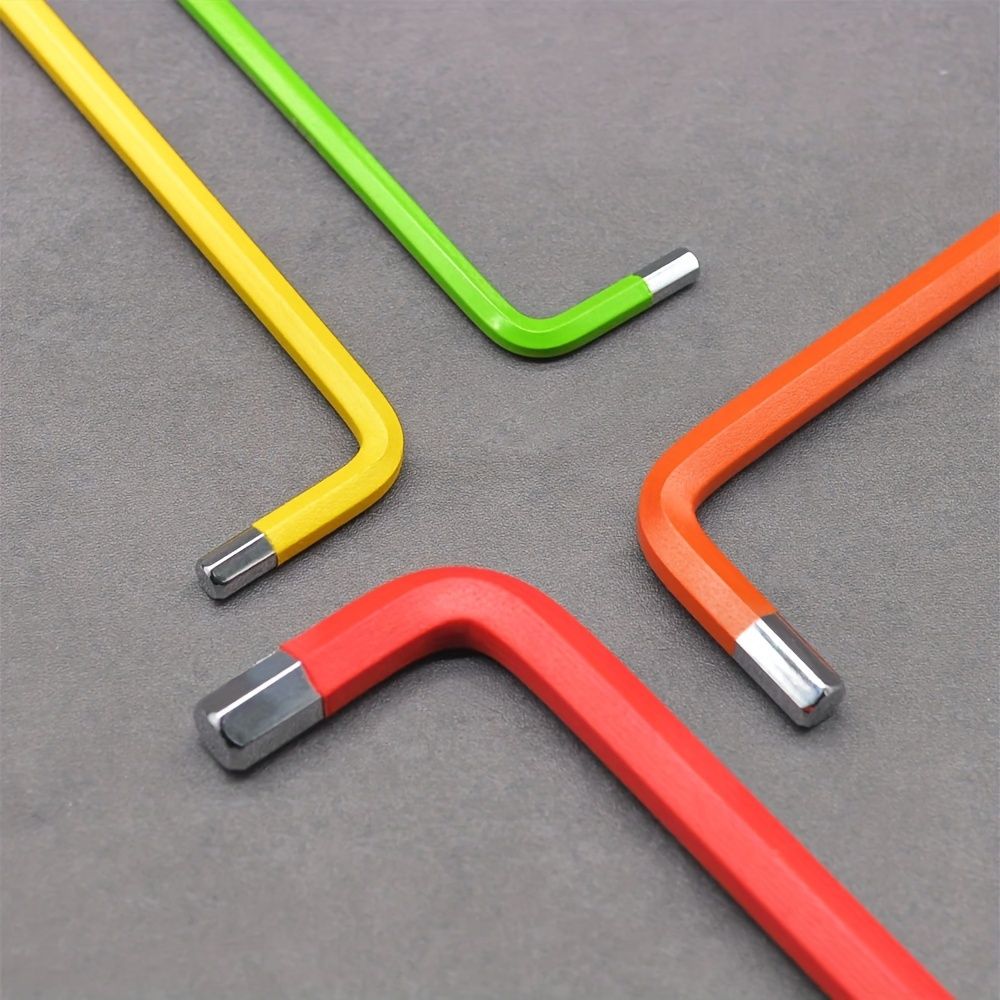 ThinkRider 9 Function Color Bike Repair Tools L-Wrench Bicycle Inner Hexagon Tool Hex Key Wrench Set1.5/2/2.5/3/4/5/6/8/10mm Bal - Image 5