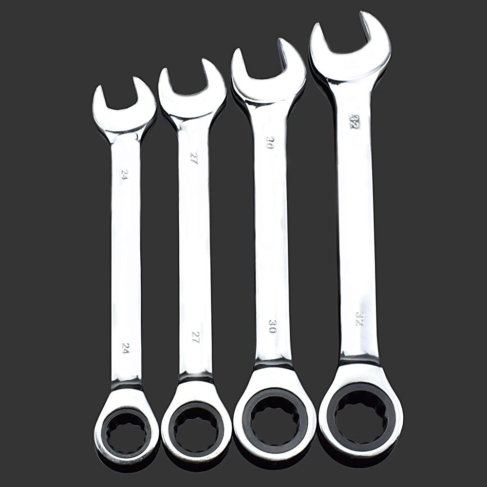 Screwdrivers 24mm 25mm 27mm 30mm 32mm Fixed Double Head Ratchet Wrench Keys Combination Spanner Set Universal Wrench 230724 - Image 1
