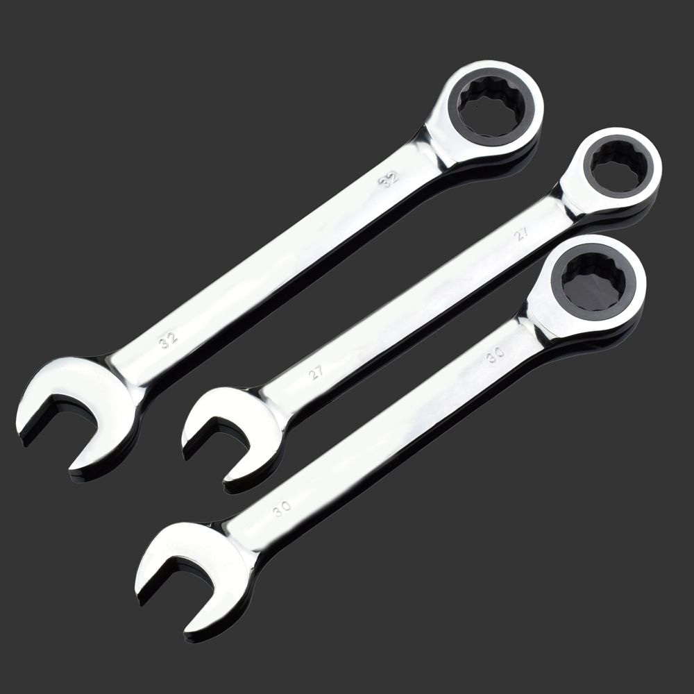 Screwdrivers 24mm 25mm 27mm 30mm 32mm Fixed Double Head Ratchet Wrench Keys Combination Spanner Set Universal Wrench 230724 - Image 2
