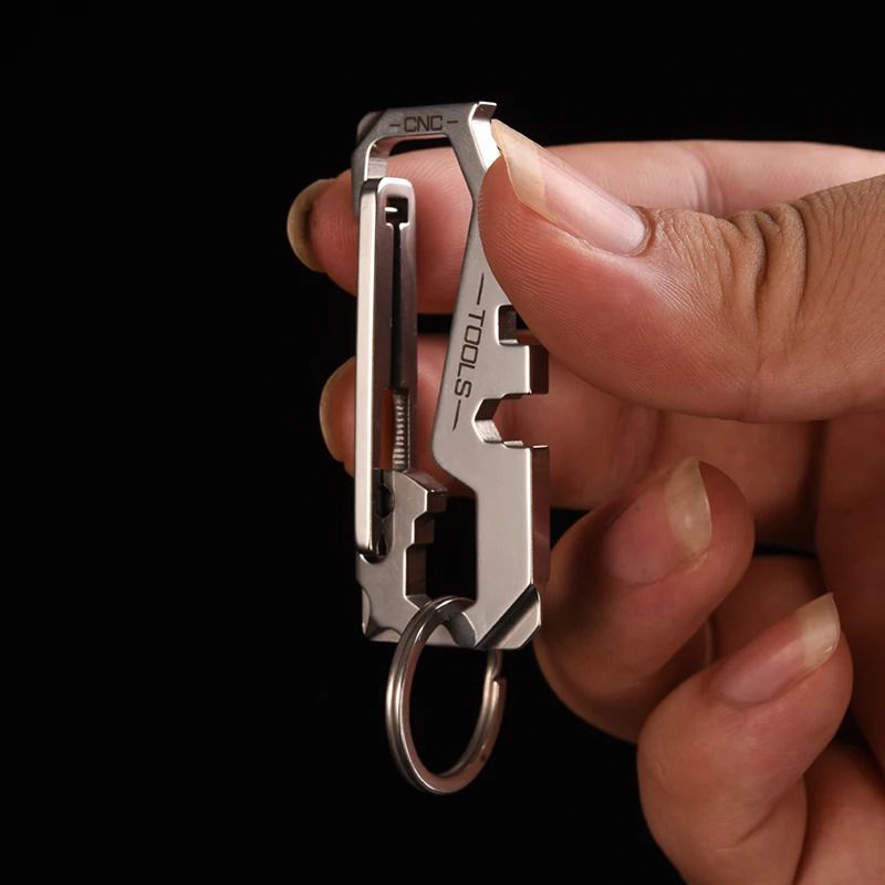 8 In 1 Multifunctional Key Ring Pocket Camping EDC Wrench Screwdriver Portable Mini Utility Keychain Outdoor Tool Chain Y112 250121 - Image 2