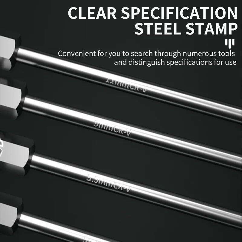 BAOLIAN Hex Hexagonal Nut Key Extend 5-14mm Metal Socket Driver Wrench Screwdriver - Image 4