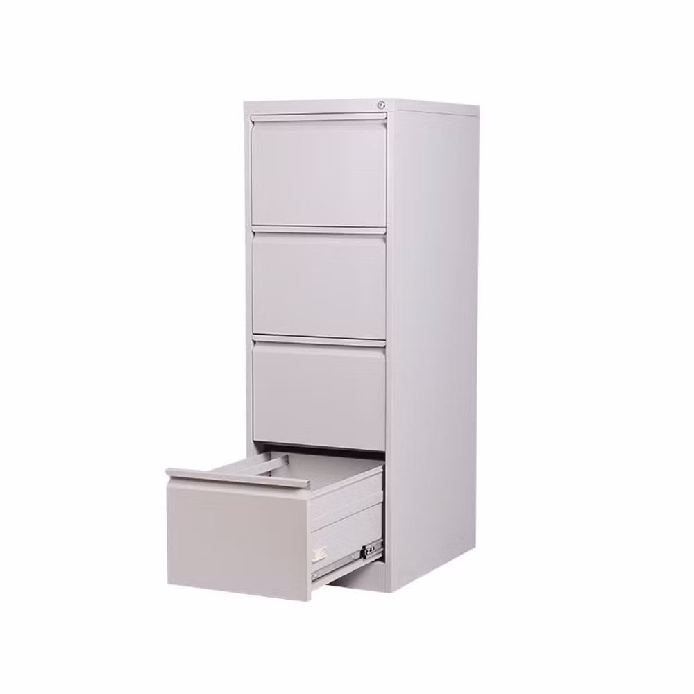 Office Furniture Vertical Metal 4 Drawer Filing Storage Drawers Cabinet - Image 2