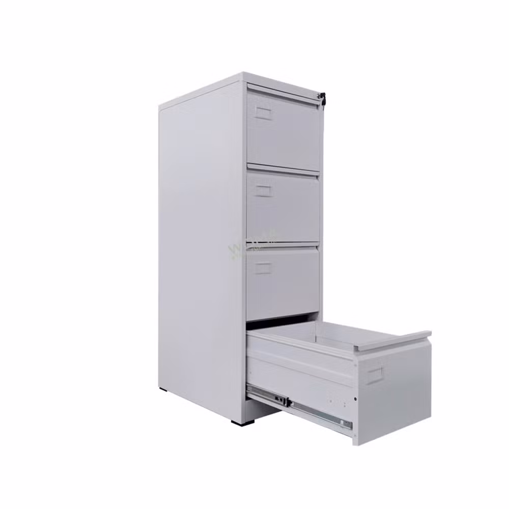 Office Furniture Vertical Metal 4 Drawer Filing Storage Drawers Cabinet - Image 1
