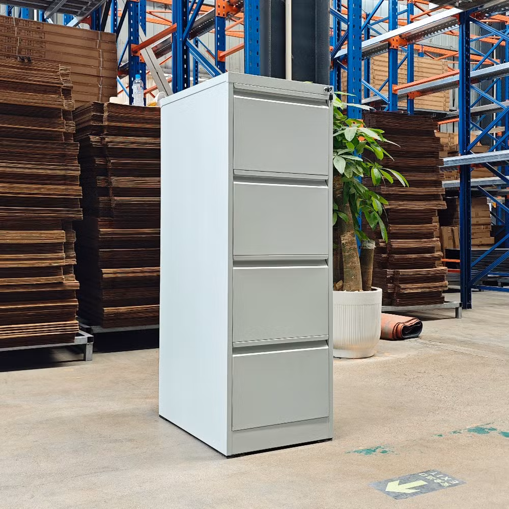 Office Furniture Vertical Metal 4 Drawer Filing Storage Drawers Cabinet - Image 3